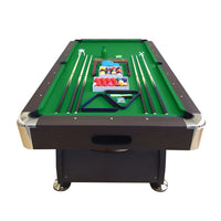 Pool Table Built for Home Entertainment, 8 Foot Full Size, Automatic Ball Return, Complete Accessory Set