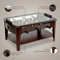 42” Foosball Coffee Table, Soccer, Accessories Included by — infographic