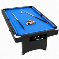 Pool Table Designed for Home Entertainment, 7FT Size, Foldable Legs, Complete Accessories Set