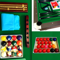 Pool Table Built for Home Entertainment, 8 Foot Full Size, Automatic Ball Return, Complete Accessory Set