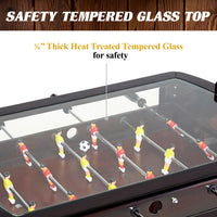 42” Foosball Coffee Table, Soccer, Accessories Included by